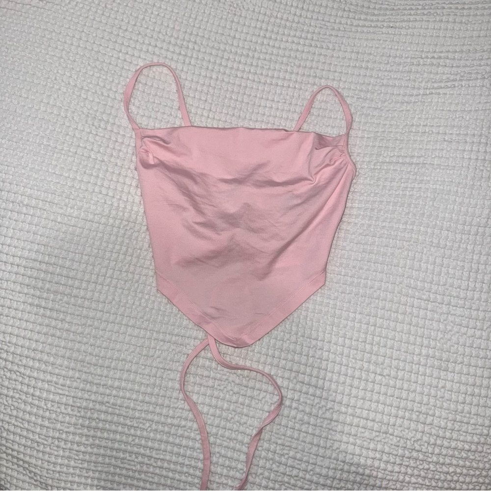 Pink Bandana Style Top